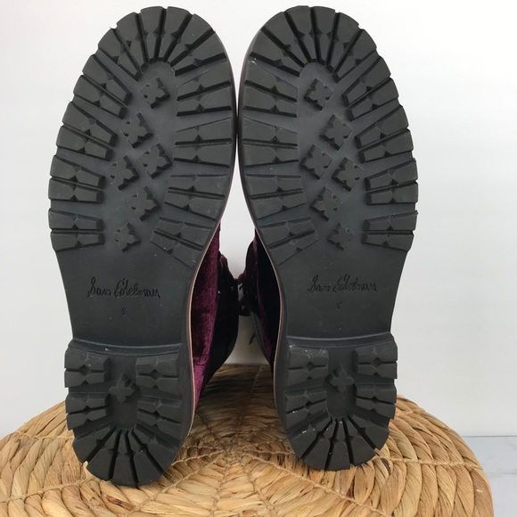 Sam Edelman Browan Velvet Ribbon Lace Up Boot - Picture 7 of 10